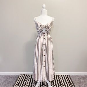 NWT Japna Cotton Striped Midi Dress Size S